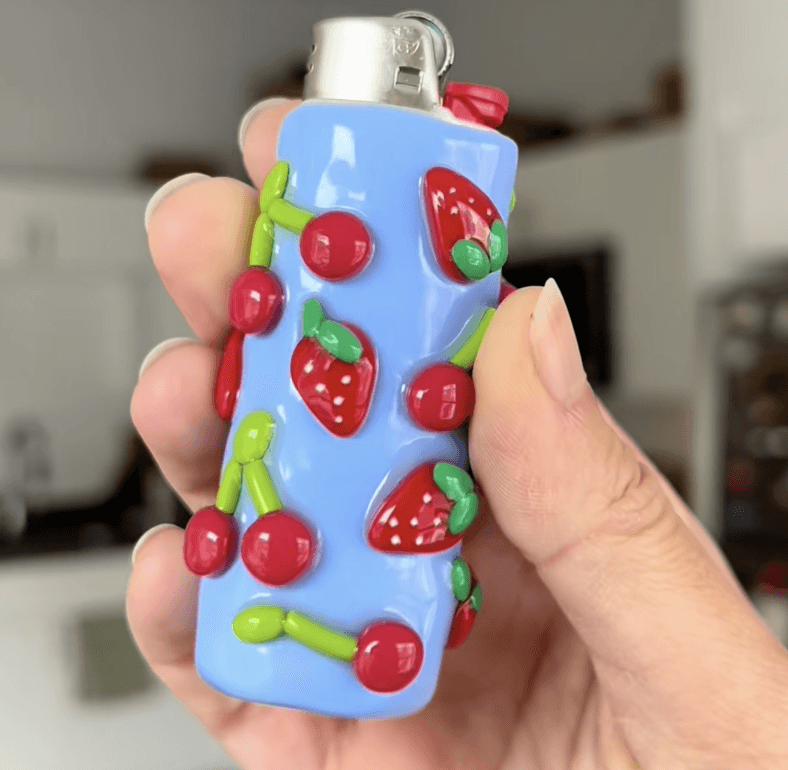 Decorate Lighters with Clay Holders
