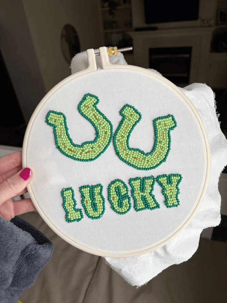 Beaded Embroidery | St Patricks Edition
