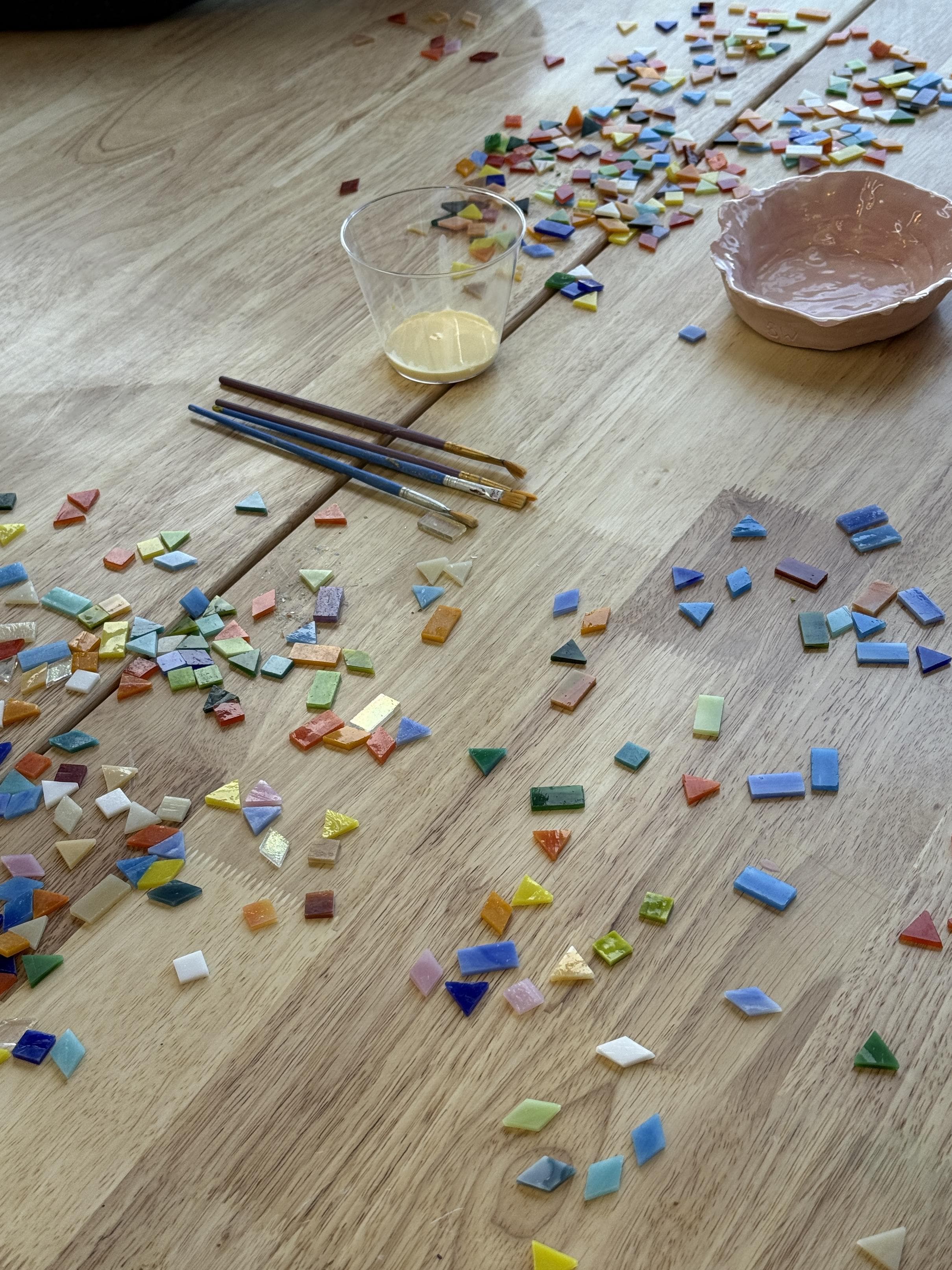 Mixed Mediums mosaic workshop